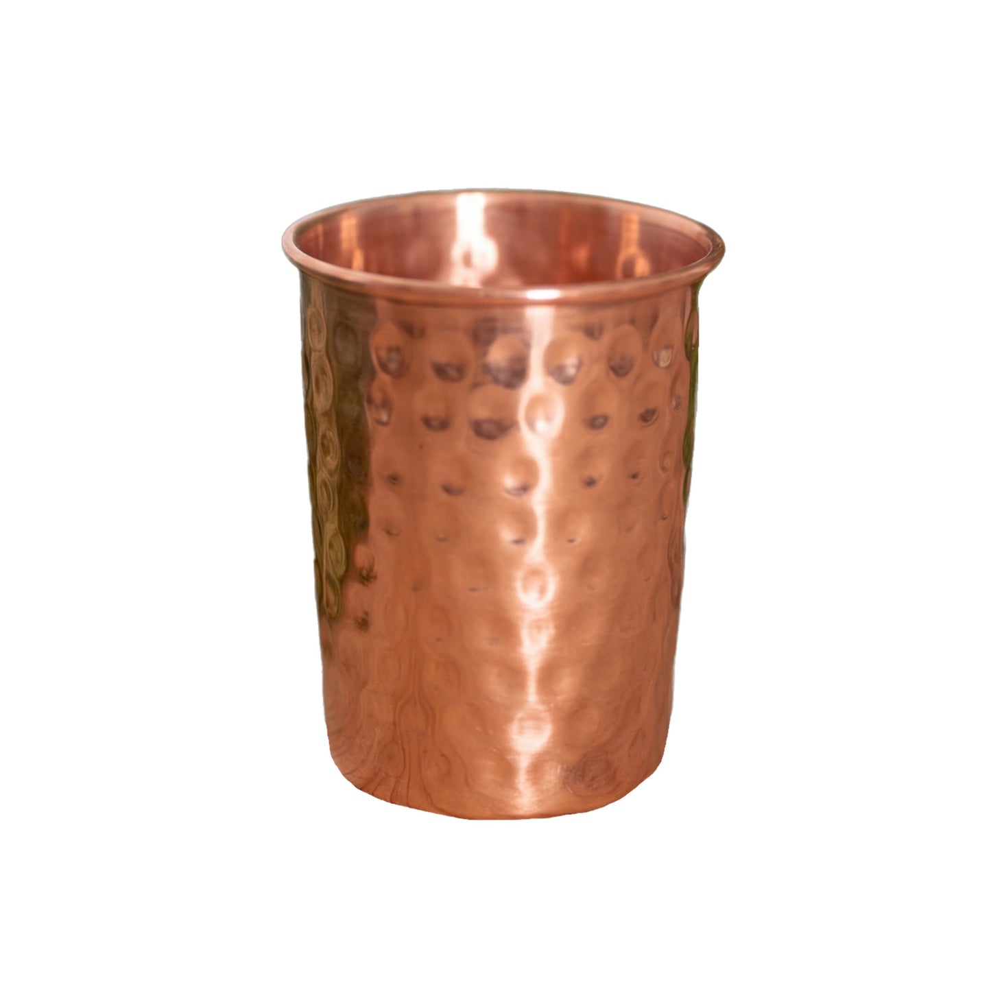 Gobelet en cuivre Kopero Martelé de 300 ml en cuivre pur, photo produit sur fond blanc