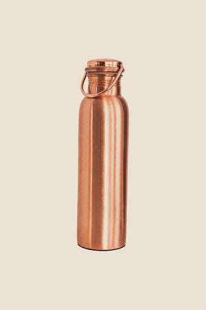 Kopero Koperen Waterfles Glad, productfoto op witte achtergrond