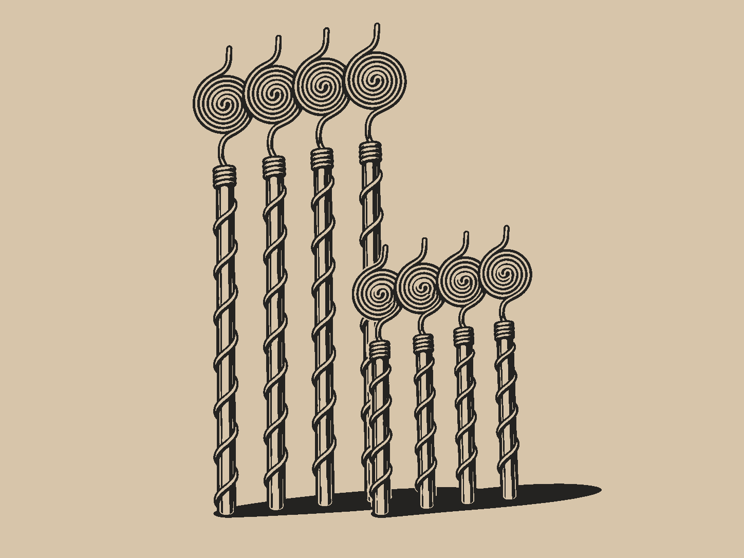 Elektrocultuur: 30 of 60 cm